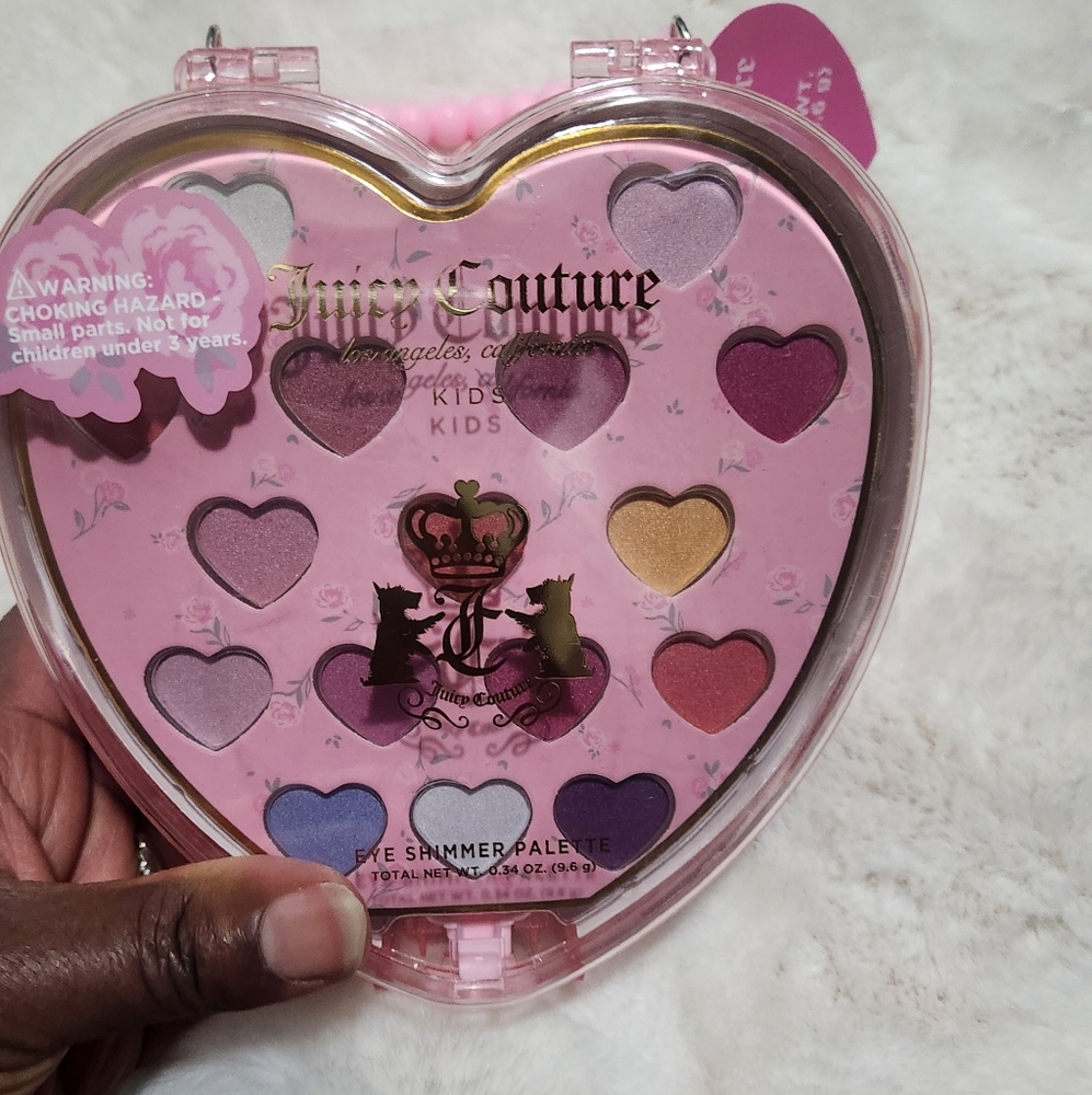 NEW Bird by Juicy Couture Heart Eyeshadow Palette - Purple, Gold, Pink